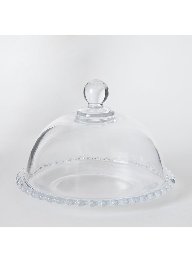 Home Box حامل كعكة مزخرف شفاف مع قبة - 19 سم - Image 5